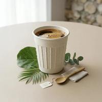 Gobelets jetables élégants et écologiques en pulpe moulée de 250 ml, biodégradables, lot de 50, vaisselle moderne pour mariage, pour thé et café