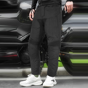 Pantalon de moto pour homme Samroz Sports, imperméable, blindé, en textile Cordura, avec protections amovibles pour la moto - Product Image 2