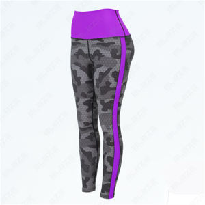 Leggings de yoga sans couture haute performance avec taille élastique personnalisée-Spandex/Nylon pour le fitness et les vêtements décontractés. - Product Image 5