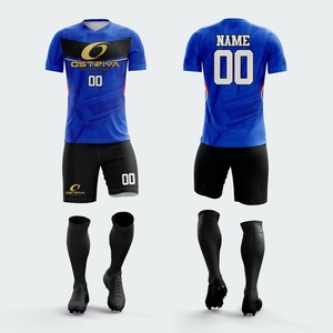 Polyester Soccer Sportswear Sets Heat-Transfer Printing Short Front Quick Dry Breathable Custom Team <b>Name</b> Uniforms for Team Wear - Product Image 6
