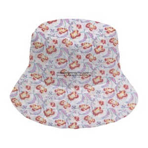 Factory Sale Custom New Fashion All Over Print Quilted Bucket Hats Custom Logo Quilted Bucket Hat For <b>Men</b> Women High Quality - Product Image 6