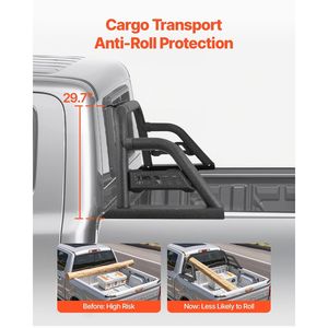 Barra Antivuelco Universal de Acero al Carbono para Camionetas de Tamaño Completo, Soporte Ajustable Compatible con la Caja de Camionetas Deportivas, Accesorio para Camionetas - Product Image 6