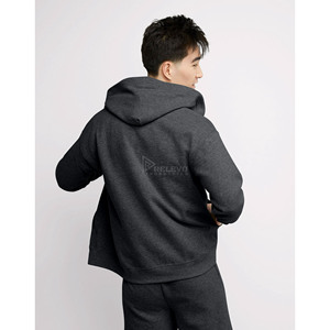 Wholesale Custom Logo Zipper Hoodie Men's Plain <b>Zip</b> <b>Hooded</b> Sweatshirt 100% Cotton Fleece Spring Jacket OEM - Product Image 3