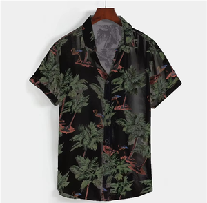 Camisa Casual de Verano para Hombre, Personalizada al por Mayor, de Manga Corta, Elástica y Estampada - Product Image 2