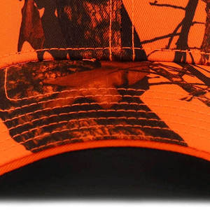 Orange Camouflage Adjustable Cap Unisex Outdoor Casual <b>Hat</b> Breathable Polyester Spring <b>Summer</b> - Product Image 5