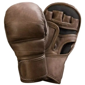 Guantes de Cuero para Artes Marciales Mixtas (MMA) de 4oz al por Mayor, para Entrenamiento, Sparring y Boxeo - Guantes para Kick Boxing y Grappling - Product Image 1
