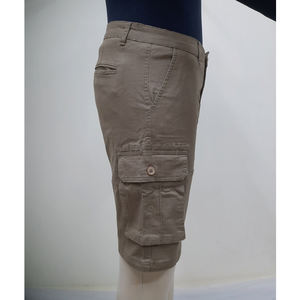 Pantalones Cortos de Sarga Elástica para Hombre, con Mezcla de Algodón Suave, Corte Ajustado, Comodidad y Ligereza, Ideales para Salidas Informales - Product Image 5