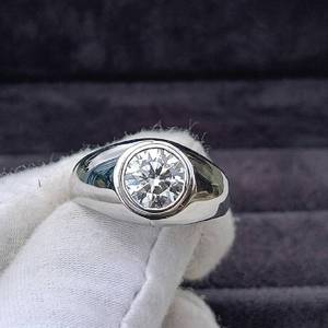 Anillo de Diamante Moissanite para Mujer y Hombre, Anillos de Diamantes Disponibles para la Venta - Product Image 6