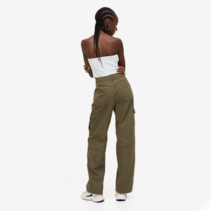 Pantalones de mezclilla de pierna ancha para mujer, estilo casual, con logo personalizado, venta al por mayor, OEM, novedad 2026 - Product Image 3