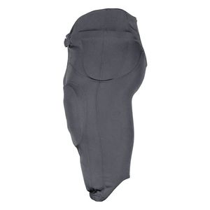 Pantalon de football américain gris foncé en mélange de nylon et de spandex avec rembourrage en mousse haute densité intégré, pour compétition professionnelle - Product Image 3