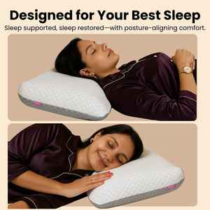 Almohada ortopédica de espuma viscoelástica estándar Cervical Araami, cómoda, de rebote lento para cama, función de sueño, almohadas y posicionadores - Product Image 4