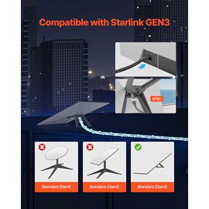 Adattatore e Connettori Starlink Gen 3, Cavo di Prolunga in Rame 26 AWG da 30 Metri, Durevole e Compatibile con la Generazione Standard R - Product Image 2