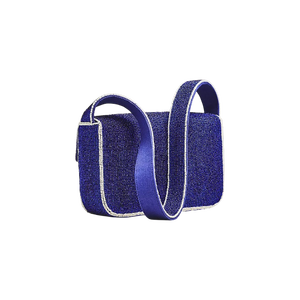 Sac à bandoulière carré brodé floral fait main avec perles, couleurs mélangées, sac fourre-tout promotionnel en coton personnalisé pour mariage - Product Image 2