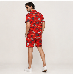 Camisas Hawaianas Florales para Hombre, Personalizadas con Sublimación Completa, Estampadas, con Botones, Manga Corta, Tropicales, Casuales, de Verano - Product Image 3