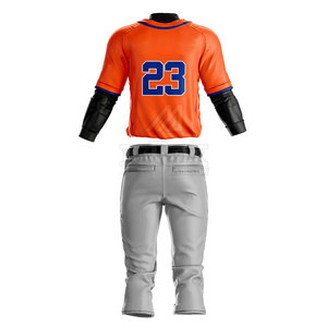 Wholesale Custom <b>Baseball</b> Uniform Set Available Customized Colors Breathable 100% Polyester Quick Dry Material for Adult Teams - Product Image 2