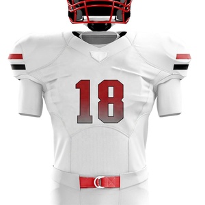 Uniforme de football américain de style nouveau sur mesure respirant de qualité supérieure avec manches courtes dernière conception - Product Image 2