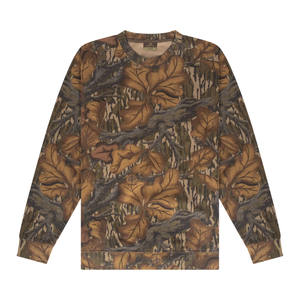 เสื้อสเวตเชิ้ตคอกลมลายป่าสไตล์วินเทจสำหรับผู้ชาย เสื้อลายพรางสำหรับล่าสัตว์ ผ้าฝ้ายนุ่ม สวมใส่สบาย เหมาะสำหรับตั้งแคมป์และเดินป่า - Product Image 1