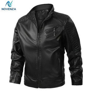 Veste en cuir de vachette au toucher doux, texture lisse, légère, écologique, coupe confortable pour les activités hivernales en plein air et les voyages - Product Image 1