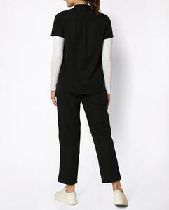 Hot Selling Quick Drying Unisex Spandex Stretch Scrubs Sets for Summer Short Sleeve Hospital <b>Nurse</b> Uniforms - Product Image 5