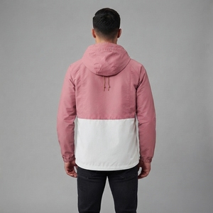 Veste coupe-vent à capuche zippée intégrale pour homme, légère, color block, pour sports de plein air et décontractée, fournisseur personnalisé - Product Image 4