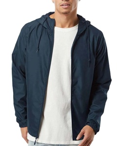 Chaqueta Cortavientos Personalizada para Hombre, de Alta Calidad, 100% Poliéster, Ligera, Informal, Transpirable e Impermeable - Product Image 3