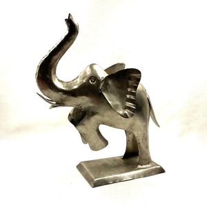 Modern Decorative Metal Elephant Statue For Home Entrance <b>Tabletop</b> And Luxury Interior Styling Accent - Product Image 2