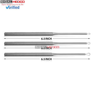 Kit de nettoyage d'oreilles professionnel en acier inoxydable, certifié CE, réutilisable et sûr, pour l'élimination manuelle du cérumen de qualité médicale - Product Image 3