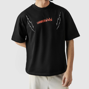 เสื้อยืดแขนสั้นคอเต่าทรงโอเวอร์ไซส์ลายการ์ตูน Chainsaw Man สไตล์ญี่ปุ่นแบบใหม่ สำหรับผู้ชาย ขายส่ง - Product Image 3