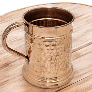 Taza de Cobre Puro 100% de Alta Calidad, Hecha a Mano, Personalizada, para Cerveza o Café - Product Image 1