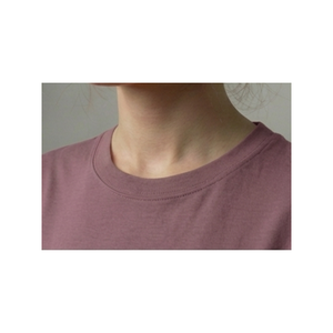 Camiseta de Mujer Estilo Boho Color Malva, Cuello Redondo, Algodón Transpirable, Tela Suave, Uso Diario Informal de Verano, Corte Holgado - Product Image 5