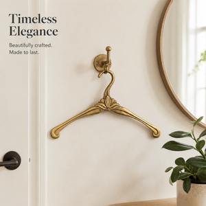 Handcrafted Brass Luxury <b>Clothes</b> Hanger Decorative Vintage Wardrobe Organizer for Bedroom Closet Home Decor Rack UK Boutique Pro - Product Image 2