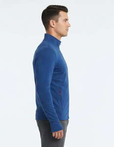 Thumbhole Design Made Yoga <b>Workout</b> Athletic Fitness <b>Jackets</b> Windproof Zipper Up Closure Fitness Gym Outerwear <b>Jacket</b> Men - Product Image 4