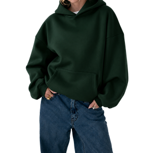 Sudadera con Capucha SA Apparels, Personalizable con Logotipo, Invierno, Color Sólido, Forrada, Cuello en V, Transpirable, Disponible, Suave, Corte Holgado, para Exteriores, Talla Grande - Product Image 2