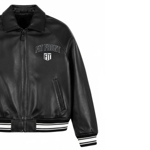 เสื้อแจ็คเก็ตหนังแท้สำหรับผู้ชาย คุณภาพพรีเมียม กันลม กันน้ำ สีพื้น มีทุกขนาด ราคาดีที่สุด - Product Image 2