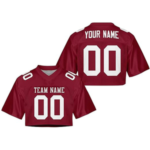 SILKZON INDUSTRY – Hauts d'été respirants tendance pour femmes, en maille, à col en V, avec motif lettres par sublimation, options de vente en gros - Product Image 1