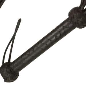 Premium BDSM Sheep Skin <b>Flogger</b> with Steel Buckle 2.5cm Width Balanced Weight and Durable Construction - Product Image 3
