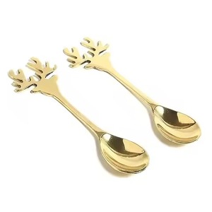 Unique Style Metal Tea <b>Spoon</b> Stainless Steel Coffee <b>Spoon</b> Sugar Stirring <b>Spoon</b> Dessert Cutlery Dining <b>Table</b> - Product Image 5