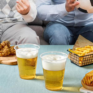 Gobelets jetables ultra-transparents en PET/PLA de 16 oz, sans BPA, anti-fuite, écologiques, pour mariages, fêtes et boissons glacées - Product Image 2