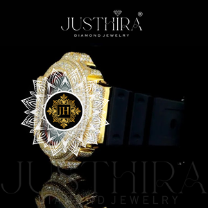 Montre élégante de qualité supérieure en moissanite VVS pour femmes, bracelet luxueux orné de pierres brillantes, disponible à la vente - Product Image 2