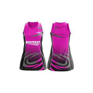 Camiseta de Netball con Logotipo Personalizado |   Uniforme de Netball Sublimado con Logotipo, Nombre y Número del Equipo |   Poliéster Transpirable - Product Image 4