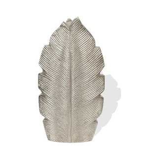 Vase en laiton classique en forme de plume dorée, hauteur 29 cm, décoration de table faite à la main, style bohème - Product Image 4