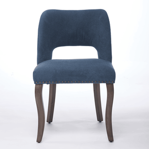 Ensemble de 2 chaises de salle à manger style ferme moderne en bois avec revêtement en tissu pour salle à manger et cuisine - Product Image 1