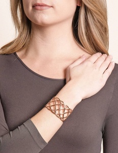 Whanau Copper Alloy Cuff Bracelet Antique Plated Vintage Letter Design Unisex Gift Jewelry new wrist healing <b>men</b> women wear - Product Image 4