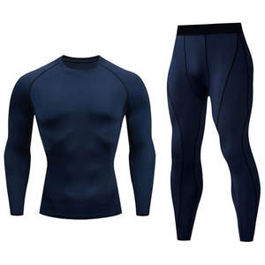 ชุดแรชการ์ดแขนยาวรุ่นใหม่ ประสิทธิภาพสูง สวมใส่สบาย คุณภาพดี เหมาะสำหรับออกกำลังกาย ระบายอากาศได้ดี ทรงเข้ารูป น้ำหนักเบา สำหรับผู้ชาย - Product Image 1