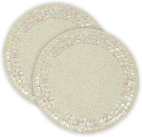 Assiette de présentation élégante et moderne en verre perlé, nouvelle arrivée, antidérapante, décorative et durable, pour mariages et banquets