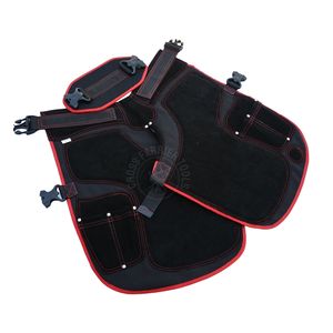 Delantal Protector de Herrador de Cuero Premium y Lona, Ajustable, con Almacenamiento para Cuchillos y Soporte Magnético para Clavos, para Uso de Herrería - Product Image 1