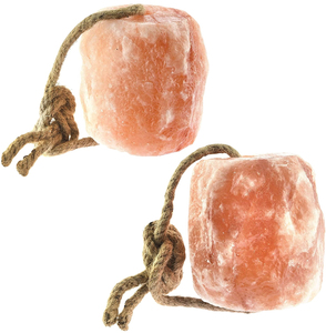 Sel de l'Himalaya Demaro de qualité export premium, sel à lécher pour animaux, forme naturelle, corde de 1 mètre, certifié ISO HACCP, toucher réel pour animaux - Product Image 6