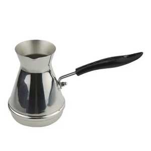 Cafetera Turca Cezve Ibrik de Cobre Dorado Martillado con Asa de Latón Ornamentada para Cocina - Product Image 3