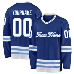 Jersey de Hockey sobre Hielo Personalizado para Hombre con Bordado 3D de Secado Rápido 100% Poliéster Nombre del Equipo Personalizado - Jerseys de Hockey - Product Image 5