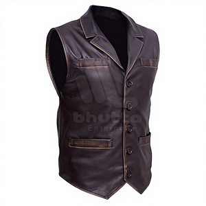 Chaleco de Cuero Casual de Invierno para Hombre de Calidad Premium - Chaleco de Cuero Transpirable, Ecológico, de Alta Calidad y Personalizable para Mí - Product Image 1
